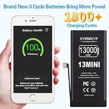 Amazon.com: XYIRMCYF 13000mAh Super Capacity Battery Compatible